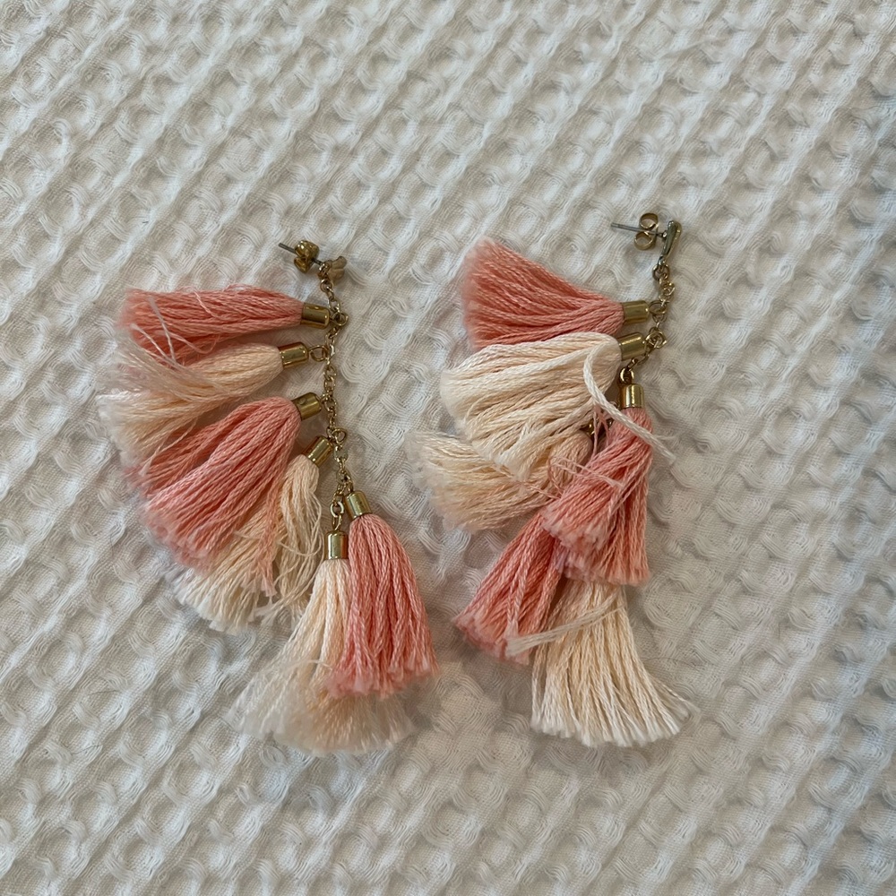 Pink earrings